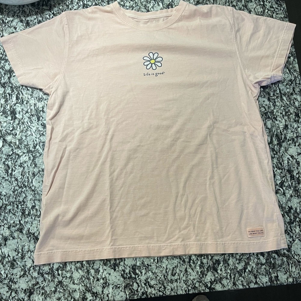 Life is good short woman’s large